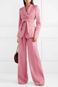 Pink Suits, Ladies Trouser Suits, Trouser Suit, Women's Suits, Gabriela Hearst, Woman Suit Fashion, Business Dress, Blazer Outfits, Trouser Suits