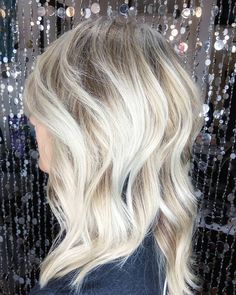 Refresh w/ base touch up, toner & trim. Salon Fusion . . . . . . . . . . #perfectblondeblend #rootshadow #blondebeachwaves #lightblonde… Perfect Blonde, Light Blonde, Beach Waves, Trim