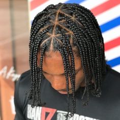 Men’s Single Plaits, Plaits Men Hairstyle, Plaits Natural Hair Protective Styles, Full Head Box Braids Men, Small Plaits Box Braids Men, Braided Hairstyles For Black Men Short, Small Braids Men, Boys Plaits Hairstyles, Full Head Braids Men