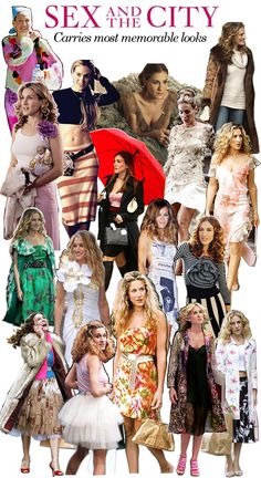 a collage of women dressed in different outfits