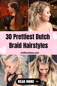 Hair trends change every season, but one thing always remains stable: braids. Braided hairstyles are versatile. They can fit any event and… Curly Braid Hairstyles, Everyday Braided Hairstyles, Curly Braid, Dutch Braid Styles, Scalp Braids, Dutch Braid Hairstyles, Hairstyle Examples, Mohawk Braid, Volleyball Hairstyles For Curly Hair