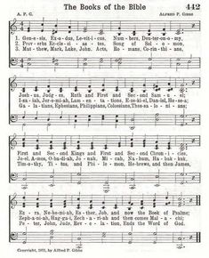 the book of the bible with music notes