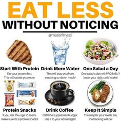 Eat Less, Calorie Intake, How To Eat Less, Protein Snacks, Diet Tips, Diet And Nutrition, Health And Nutrition, Healthy Diet, Healthy Life