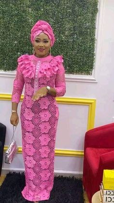 Dry Lace Styles, Dry Lace Styles Nigerian Outfit, Lace Boubou Styles For Women, Latest Lace Styles, Boubou Styles For Women, Nigerian Lace Styles