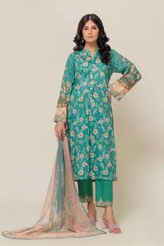 Bonanza Satrangi Rose Dust Lawn Collection Vol 1 Original brand suit fabric and photography lite diffrance in actual print. Bonanza Satrangi, Dress Design Patterns, Shalwar Kameez, Suit Fabric, Pakistani Outfits, Design Patterns, Dress Design, Best Brand, Clothing Brand