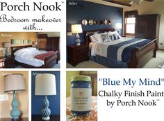 blue my mind's chalky finish paint by porch nook is featured in this post