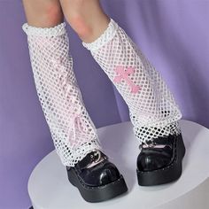 This price is for a pair of leg warmers and a pair of pink stockings.   	 		 			Size 			Free Size 		 		 			Full Length 			45 Fitted Fishnet Socks For Spring, Footless Pink Leg Warmers, Spring Fishnet Socks, Pink Thigh High Socks For Spring, Pink Knee-high Socks For Spring, Pink Footless Stockings, Pink Harajuku Winter Socks, Pink Casual Legwear For Spring, Pink Stockings