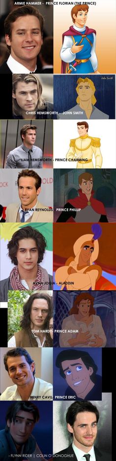 the many faces of disney characters