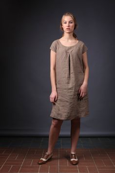 Linen dress. Loose summer linen dress / linen tunic dress / Short Frock Dresses, Short Frocks, Linen Summer Dress, Natural Linen Dress, Linen Tunic Dress, Frock Dress, Linen Summer, Summer Linen Dresses, Cotton Dress Summer