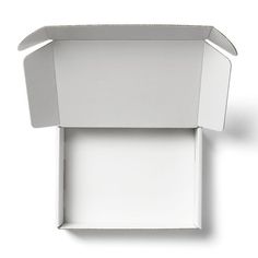 an open white box on a white background