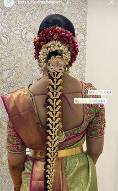 Latest Pulla Jada For Bride, Nakshi Gold Jada, Jada Billalu, Bridal Puvula Jada, Telugu Bride Poola Jada, Bridal Makeup Images, Gold Bangle Set, Gold Hair Accessories, Gold Bride Jewelry