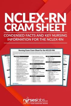 The final mountain that nursing students must summit before becoming a registered nurse is the NCLEX. Preparing for the NCLEX can be stressful as taking in colossal amounts of information has never been easy. This is where this cram sheet can help–it contains condensed facts about the licensure exam and key nursing information. When exam time comes, you can write and transfer these vital information from your head to a blank sheet of paper provided by the testing center. Lvn Notes, Nclex Tips, Nursing Questions, Nclex Prep, Nclex Exam