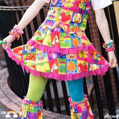 Cybr Grl, Acdc Rag, Kawaii Skirt, Kei Fashion, Super Kawaii, Patchwork Skirt, Japanese Street Fashion, Oversized Style, Themed Outfits