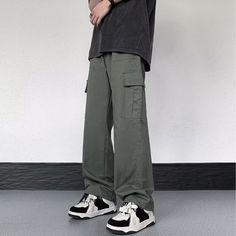 Our Casual Literary Straight Cargo Pants are an essential piece for any stylish look. Boasting a sophisticated solid color and deep pocket detail, these premium pants are the perfect balance of casual and literary. Ideal for any occasion, you'll feel both comfortable and confident in these urban-chic trousers. Features: -100% Cotton -Mid-rise waist -Solid Color -Straight Leg -Regular Fit -Casual style Solid Straight Leg Cargo Pants For Streetwear, Straight Cotton Pants With Multiple Pockets, Cotton Straight Pants With Multiple Pockets, Solid Color Cargo Pants For Streetwear, Solid Color Pants With Multiple Pockets For Streetwear, Solid Cargo Pants For Streetwear, Solid Pants With Multiple Pockets For Streetwear, Solid Wide Leg Pants With Pockets For Streetwear, Fall Streetwear Cargo Pants With Welt Pockets