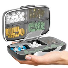 Airtight Pill Organizer Box Large Pill Dispenser for Home Travel 8 Compartment This airtight large pill organizer box is the perfect solution for both home and travel. With 8 compartments, it provides ample space for organizing your medication. The 100% damp proof protection ensures that your pills stay in perfect condition. Never miss a dose with the time-saving medication reminder feature. The innovative design allows for easy monitoring of your pill regimen, while the secure fasteners provide peace of mind during travel. 8 compartments for organized pill storage 100% damp proof protection to preserve medication Time-saving medication reminder feature Travel Pill Organizer, Medicine Container, Medicine Organizer, Medication Organization, Pill Dispenser, Medicine Organization, Pill Holder, Pill Container, Durable Medical Equipment