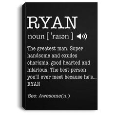 a black book with white writing on the front and back cover that says ryan nunn