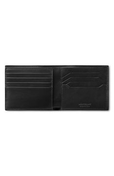 Crafted from fine leather with a bark-texture finish, this wallet carries your cash, card and small essentials in a stylish, sophisticated package. Interior currency pockets; eight card slots Leather Made in Italy Mont Blanc Meisterstuck, Bark Texture, Leather Bifold Wallet, Mini Wallet, Bifold Wallet, Wallets For Women, Leather Wallet, Card Slots, Slots