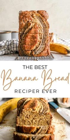 the best banana bread recipe ever is so easy to make and it's perfect for breakfast