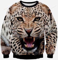 Get your product: Fierce Cheetah Ugly Christmas Sweater, All Over Print Sweatshirt
1. PRODUCT INFORMATION:

Experience our Signature Heavyweight Sweatshirt - a blend of comfort and style.
Crafted from 70% Ringspun Cotton and 30% Polyester, it offers both softness and durability.
What sets it apart? 10% of the Polyester is recycled from plastic bottles, showcasing our commitment to sustainability.
With an 8.25oz (~285 gsm) weight and Fleece Interior, it keeps you cozy. The ribbed neck, cuff, and Ugly Christmas Sweater Contest, Cheetah Face, 3d Sweater, Christmas Sweater Men, Women Face, Xmas Sweater, Brown Pattern, Sweater Vintage, Leopard Pattern