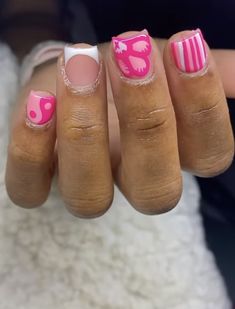 Acrylic Nail Set, Simple Gel Nails, Work Nails