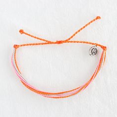 A subtle and simple handmade bracelet design that adds a perfect beach-lover look + the more you wear it, the cooler it looks! Preppy Items, Preppy Wishlist, Summer Necessities, Summer Wishlist, Wax Cord Bracelet, Surf Jewelry, Beachy Jewelry, Orange Blossoms