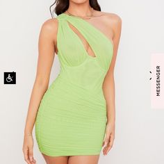 Never Worn. Green House Of Cb Clementine Dress Backless Skirt, Party Gown Dress, Mesh Bodycon Dress, Corset Mini Dress, Mini Dress Fashion, Mini Dresses For Women, Open Back Dresses, Bodycon Dresses, Cutout Dress