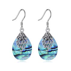 PRICES MAY VARY. 💖Design💖The design of bohemian earrings is exquisite, and there are beautiful filigree on the abalone shell, which can be worn for daily or party. 🌸Material🌸Abalone shell earrings for women's jewelry made of 925 sterling silver, tarnish resistant,It won’t fade and will not burden the skin. comfortable to wear and not harmful to health. 📌Size📌Silver bohemian drop earrings size: 1.37*0.54 inches(35*14 mm). 🎁A Perfect Gift!🎁Abalone shell earring Presented in our Gift Box Wi Pierced Bohemian Teardrop Earrings For Gifts, Bohemian Teardrop Earrings With Intricate Design As Gift, Bohemian Teardrop Earrings With Intricate Design For Gift, Silver Bohemian Teardrop Earrings For Gift, Bohemian Pierced Teardrop Earrings In Sterling Silver, Bohemian Sterling Silver Drop Earrings, Bohemian Teardrop Earrings With Intricate Design, Bohemian Sterling Silver Teardrop Earrings, Bohemian Teardrop Filigree Jewelry