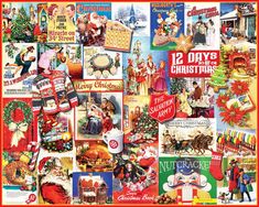 Celebrations of Christmas (1868pz)  - 1000 Piece Jigsaw Puzzle Christmas Puzzles, Large Puzzle Pieces, Christmas Jigsaw Puzzles, Holiday Puzzle, Free Online Jigsaw Puzzles, Christmas Collage, Christmas Puzzle, New Puzzle, Puzzle Shop