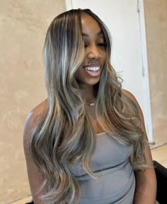 Itip Hair Extensions Installation, Different Hair Colors For Blondes, Highlight Sew In, Ash Blonde Black Women, Different Types Of Highlights, Hair Color Ideas For Black Women, Best Hair Color Ideas, The Best Hair Color, Color Ideas For Black Women