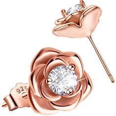 Gorgeous Sparkling Beauty And The Beast Enchanted Rose Earrings Nwot * White Sparkling Simulated Diamonds * 14k Rose Gold Plated * Stamped Fine 925 Sterling Silver * Friction Post Backs Measurements Are Approximate. Zales Is Comparison Reference. Weight Workouts, Flower Sleeve, Rose Stud Earrings, Shoulder Tattoos, Women Flower, Free Weight, Spine Tattoos, Nickel Free Earrings, Arm Tattoos