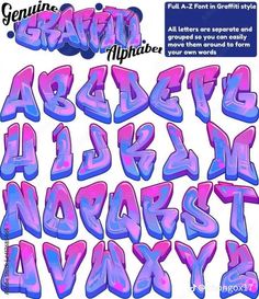 Graffiti T Letter, E In Graffiti Letter, Graffiti Lettering Step By Step, Cute Graffiti Letters, Font A-z, Graffiti Art Letters Alphabet, Graffiti Color Schemes, Graffiti Shading, Graffiti Words Ideas