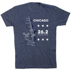 Show off your Chicago running pride in our short sleeve tee. The tee is made from soft, lightweight, and slightly heathered material. Our crewneck short sleeve tee has a relaxed, unisex fit that looks great when paired with any choice of athletic or everyday bottoms. This stylish short sleeve tee is perfect for everyday wear and an ideal running gift for any occasion. Run through the Windy City and cross the marathon finish line in style. Funny Running Shirts For Men, Marathon Tshirt Design, Marathon Shirt Design, Marathon Finish Line, Houston Marathon, Marathon Tee, Running T Shirt, Running Lifestyle, Sublimation Shirts