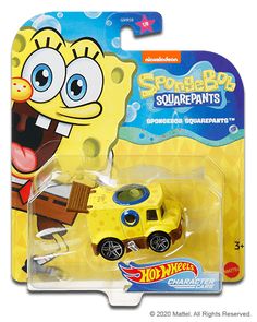 the spongebob squarepants vehicle is yellow