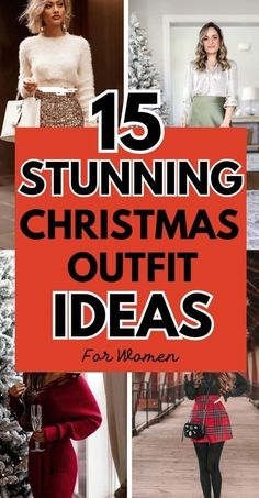 Christmas Outfits Women Classy, Winter Christmas Outfits Party Dresses, Christmas Skirt Outfit Classy, Aesthetic Christmas Party Outfits, Classy Holiday Party Outfit, Classy Christmas Outfit For Women, Christmas Outfit Ideas For Women Classy Holiday Parties, Christmas Outfits For Women Classy, Christmas Dress Women Classy