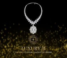 the logo for luxury ii is shown on a black background with gold and white lights