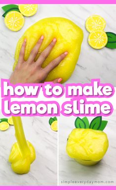 how to make lemon slime