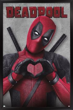 PRICES MAY VARY. This Trends Marvel Deadpool Legacy - Heart Wall Poster uses high-resolution artwork and is printed on PhotoArt Gloss Poster Paper which enhances colors with a high-quality look and feel Poster Frame is a clean and modern design offered in a variety of colors to showcase the art and compliment any room decor Lightweight and easy to hang construction allows for a quick installation of this framed poster using the attached sawtooth hanger so you can enjoy your wall art immediately Deadpool Movie Poster, Deadpool Poster, Deadpool Movie, Deadpool Wallpaper, Dead Pool, Marvel Deadpool, Trends International, Minimalist Poster, Image Hd