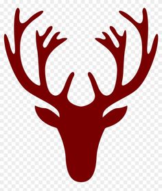 a deer's head with antlers in the middle of it, on a transparent background