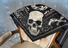 Finger Skeleton, Biker Bandanas, Skull Motorcycle, Skeleton Skull, Ocean Colors, Bandana Scarf, Beautiful Mask, Ying Yang, Skull Art