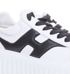 Hogan white H-Stripes sneakers, laces closure, lateral H logo, oversize model Composition: 100% Leather And Rubber Sole | Hogan Women's H-stripes Sneakers | SS24 H Logo, Striped Sneakers, Italian Luxury Brands, H Logos, Gorgeous Bags, Sneaker Wedge, Italian Luxury, Yoga Wear, Luxury Retail