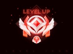 the logo for level up, an upcoming game