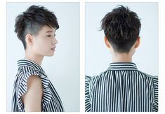 Short Undercut Pixie Shaved Sides, Dyed Pixie Cut, Queer Hair, Hair Inspiration Short, Shot Hair Styles, Shaved Sides