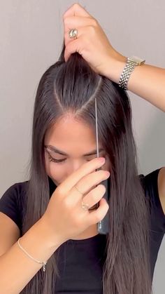 Daily Hair Inspiration 💇‍♂️💇 | Beautiful hair tutorials for you 😍🥰 (By @ayseacun_ ) 💕 Follow us to get more hair style ideas and learn simple beautiful hair styles 💓 . .... | Instagram Cute Simple Hairstyles, Easy Hairstyles For Medium Hair, Ribbon Hairstyle, Peinados Fáciles Para Cabello Corto, Hair Tutorials For Medium Hair, Fresh Hair, Hoco Hair Ideas