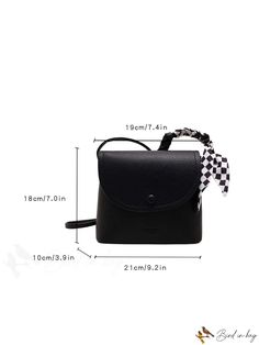 BirdinBag - Stylish Summer Bucket Bag: Spacious Womens Crossbody Shoulder Bag with Ample Storage Black Flap Bag With Hasp Closure For Daily Use, Trendy Satchel Pouch For Daily Use, Trendy Square Pouch For Daily Use, Casual Handheld Bag, Casual Bags With Adjustable Strap, Casual Shoulder Bag For Everyday, Trendy Pouch Bag With Adjustable Strap, Trendy Pouch With Detachable Strap For Daily Use, Casual Satchel Phone Bag With Detachable Strap