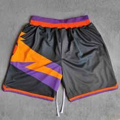 Suns Printed High Street Fashion Shorts with Zipper Pockets Streetwear Fashion Shorts, Outfits Shorts, Black Men Street Fashion, Running Shorts Men, Fashion Shorts, Men Street Fashion, Streetwear Shorts, Shorts Outfits, Jersey Style