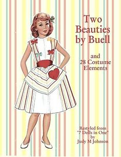 the cover of two beauties by buell and 28 costumes for dolls in one