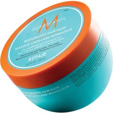 For damaged hair in need of repair, MOROCCANOIL® RESTORATIVE HAIR MASK is a 5–7-minute treatment for use on hair damaged by chemical treatments or heat styling. Its high-performance formula contains argan oil, shea butter, and keratin proteins that help fortify hair, increase elasticity, and promote a healthier look an Moroccan Oil Hair Mask, Moroccan Oil Hair, Best Hair Mask, Hair Mask For Damaged Hair, Makeup Hacks Beauty Secrets, Heat Styling, Kevin Murphy, Mario Badescu, Hair Breakage