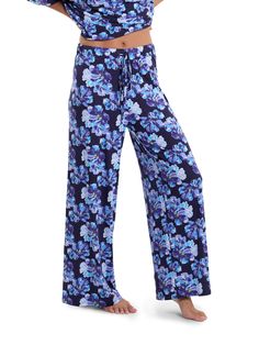 Lounge pants—but make them flowy. These bottoms are great for lounging and cute enough to wear to the grocery store to stock up on snacks. Women's sleepwear, lingerie and more, from Hanky Panky. Purple V-neck Sleepwear For Bedtime, Purple V-neck Nightgown For Sleep, Purple V-neck Nightgown For Loungewear, Compressive Moisture-wicking Purple Yoga Pants, Compressive Purple Moisture-wicking Yoga Pants, Lounge Pants, Sleepwear Women, Lingerie, Lounge