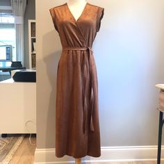 Beautiful, Supple Vegan Suede With A Nice Drape To It, Wrap Style Dress, Unlined. Worn Once, Perfect Condition. Can Be Worn Open As Vest Or Duster, Too. Super Nice For Fall! Wrap Midi Dress, Style Dress, Wrap Style, Banana Republic, Fashion Dresses, Size 4, Midi Dress, Womens Dresses, Women Shopping