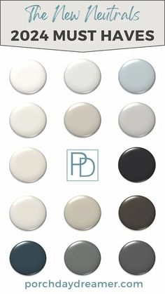 the new neutrals paint colors are available in many different styles and colors, including dark gray